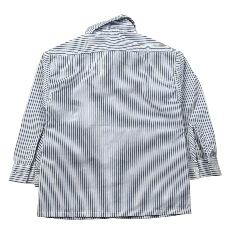 Paio Crippa Camicia Manica Lunga Fantasia A Righe Bianco per Bambino