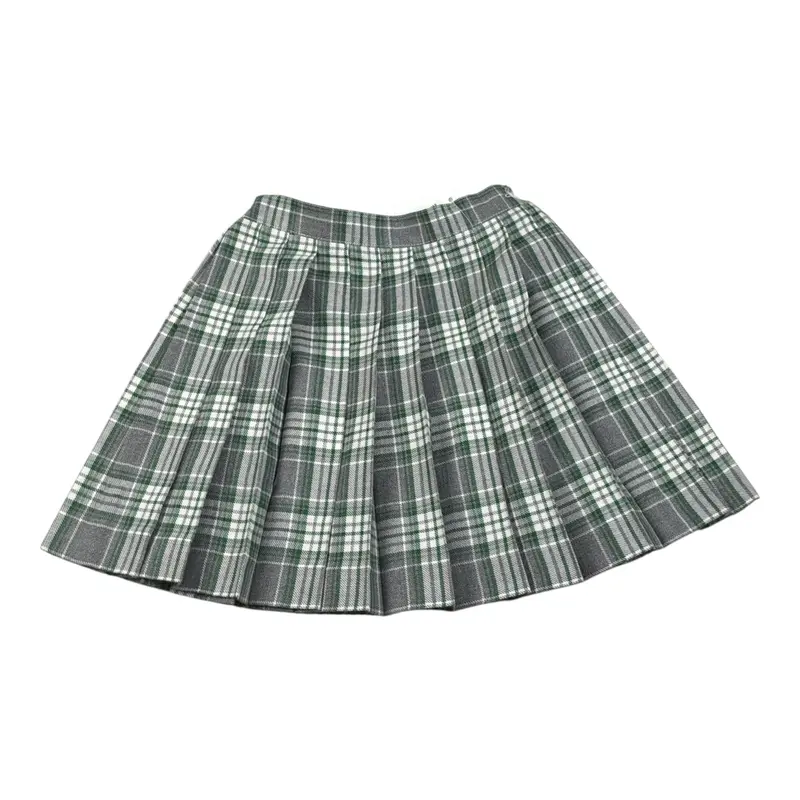 Paio Crippa Gonna tinta unita Fantasia Scozzese Verde per Bambina