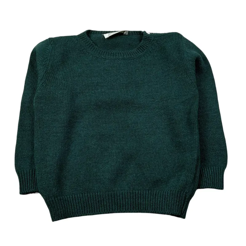 Paio Crippa Maglia Girocollo tinta unita Verde per Neonato