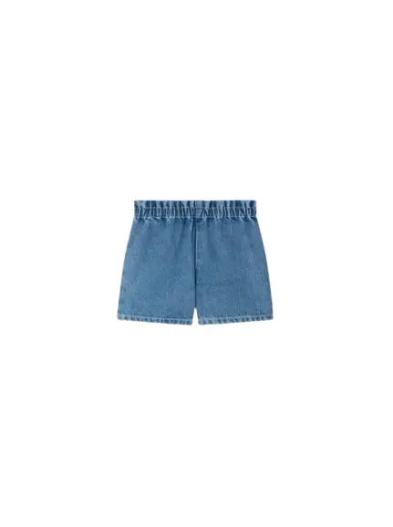 Pantaloncini Milly blu medio in cotone biologico