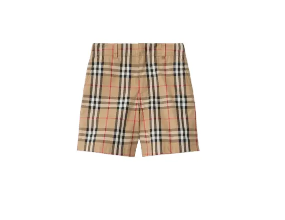 Pantaloncini Oxford in cotone Check