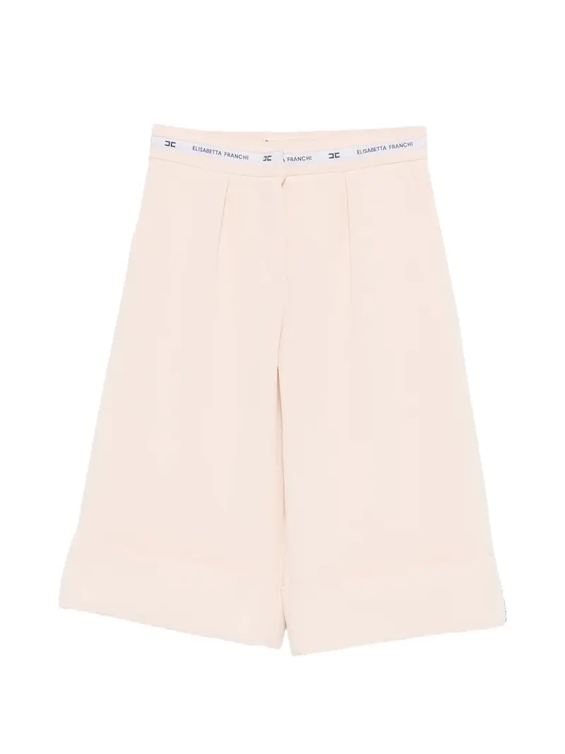 PANTALONE AL GINOCCHIO ROSA CON NASTRO LOGATO ELISABETTA FRANCHI