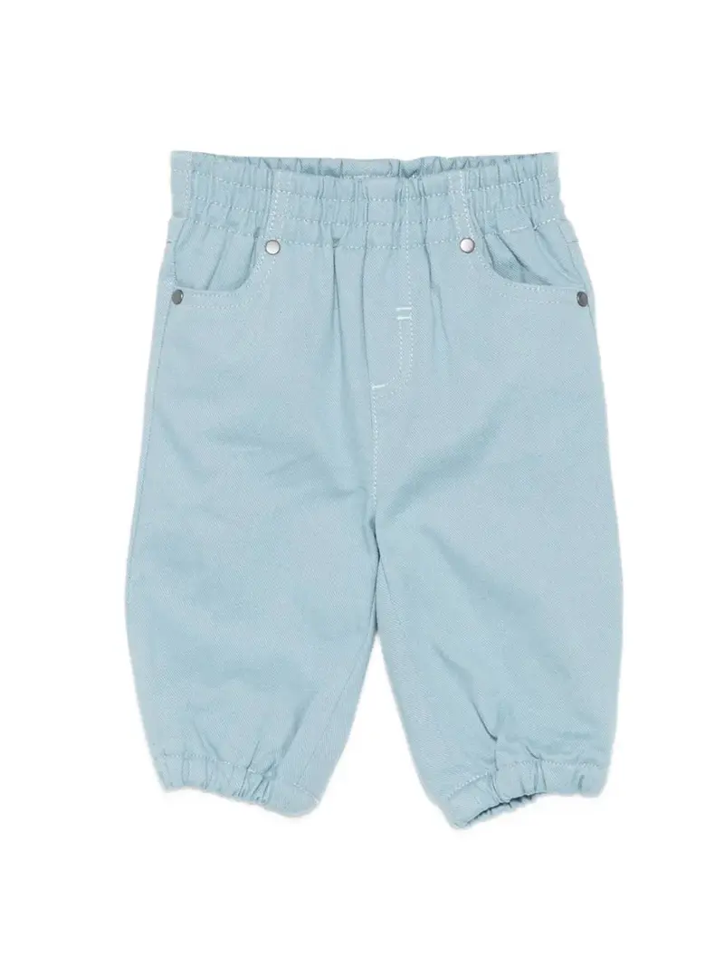 PANTALONE AZZURRO CON ELASTICO IN VITA STELLA MCCARTNEY