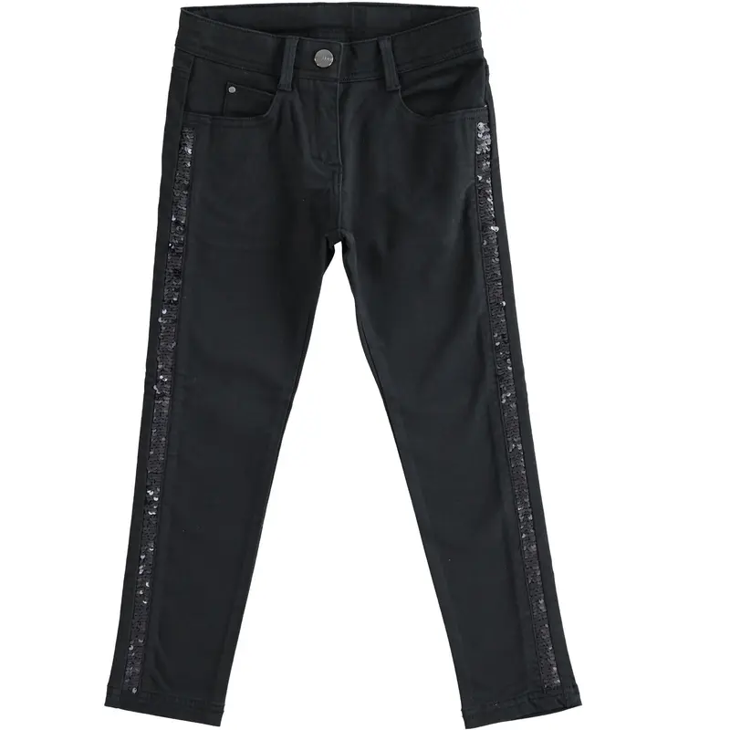 Pantalone bambina iDo con banda glitter applicata
