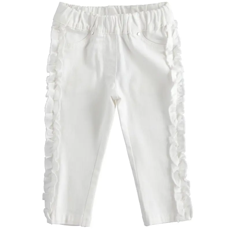 Pantalone bambina iDo linea stretta con riccetto laterale