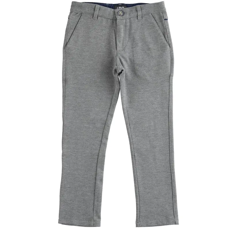 Pantalone bambino iDo in tessuto morbido con tasca a filo