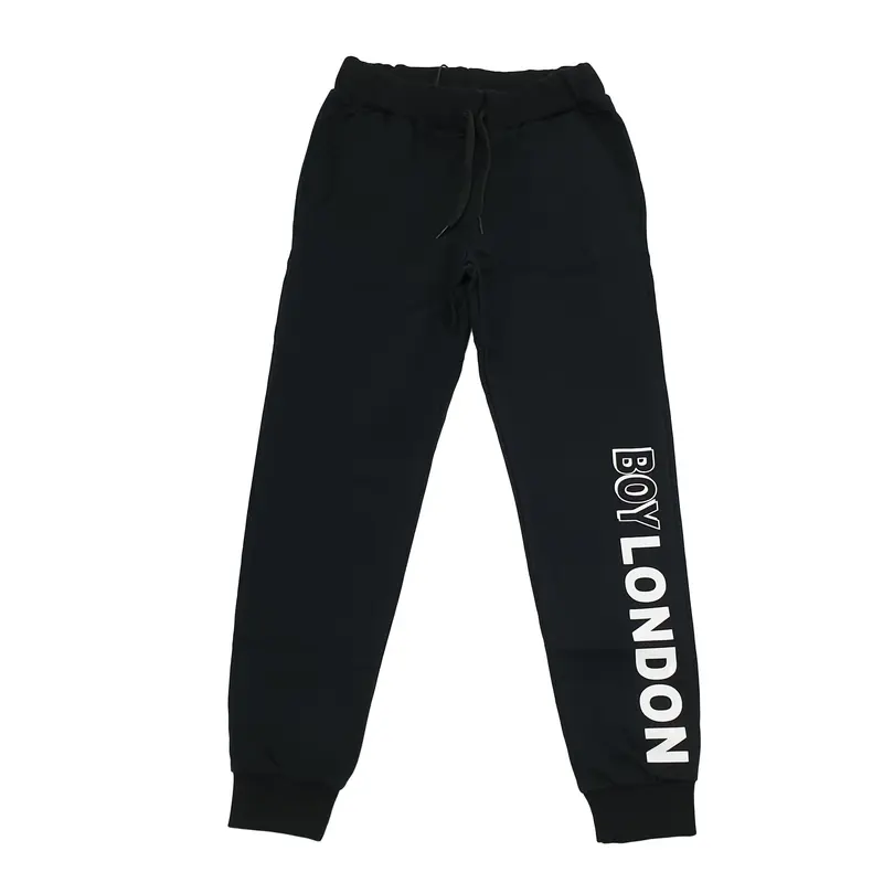 Pantalone bambino in felpa con scritta boy london