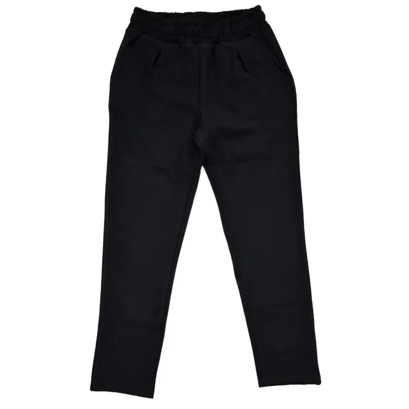 Pantalone bambino in felpa con tasca a filo stile elegante