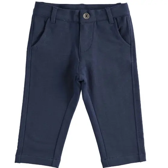 Pantalone bambino in felpa elasticizzato