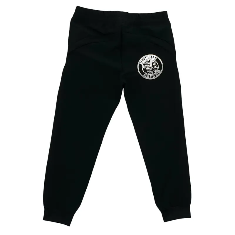 Pantalone bambino in tessuto morbido con logo retro