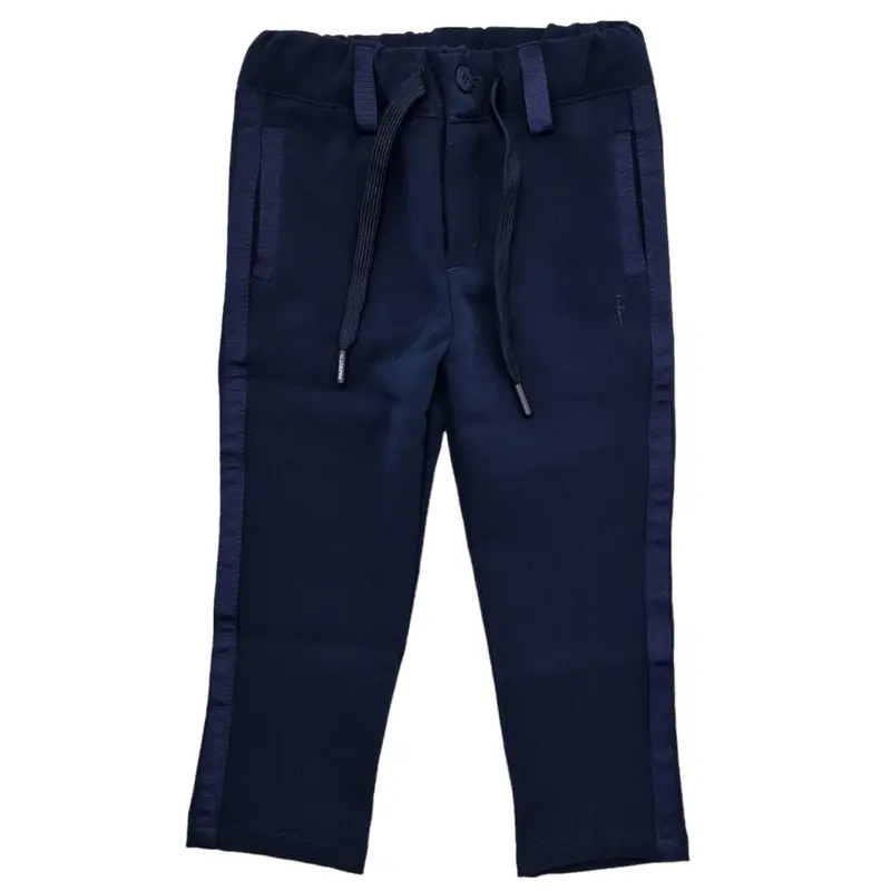 Pantalone bambino morbido con bande laterali
