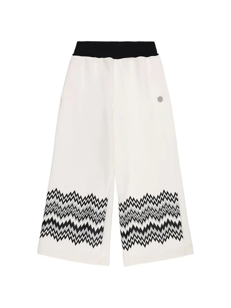 PANTALONE BIANCO CON LOGO MISSONI