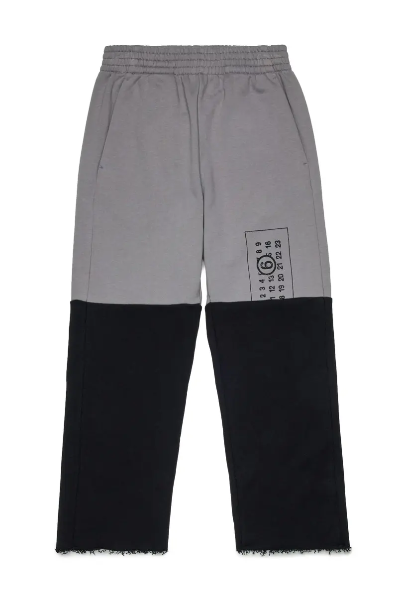 PANTALONE BICOLORE GRIGIO/NERO MAISON MARGIELA