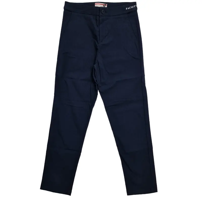 Pantalone blu bambino con logo paciotti laterale
