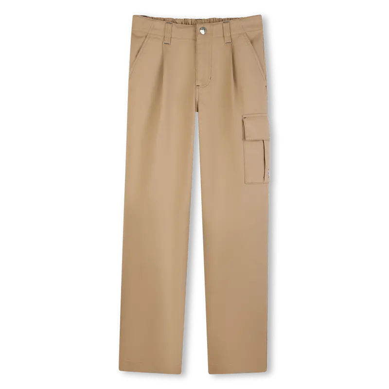 PANTALONE CON TASCHE BEIGE KIDS AROUND
