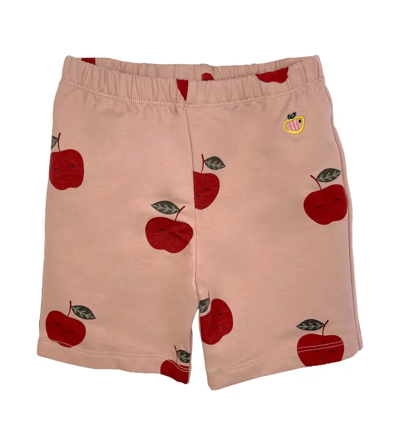 Pantalone corto in cotone biologico – Fantasia Mele