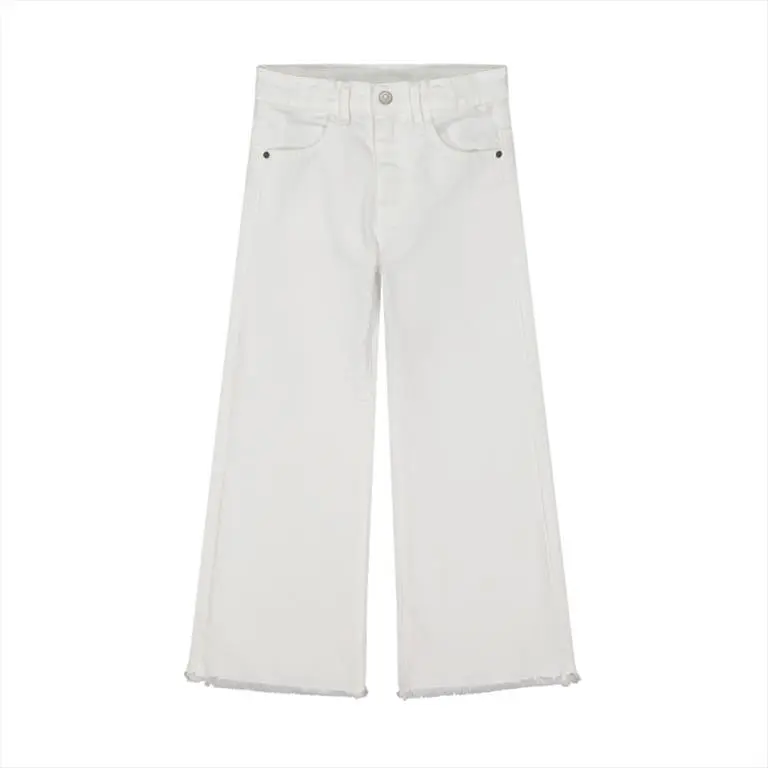 Pantalone cotone bianco bambina Melby