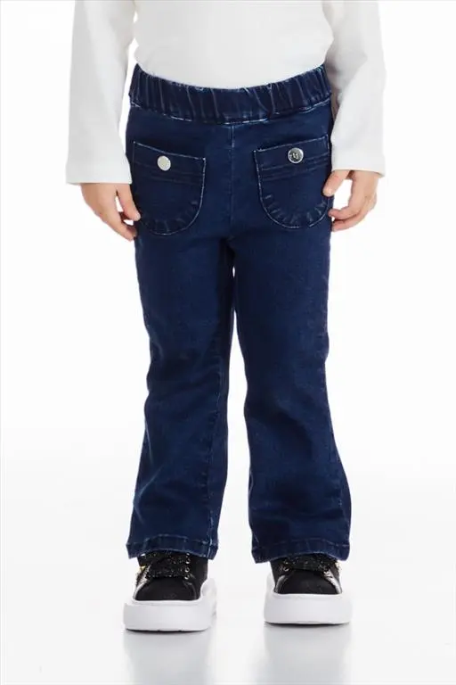 Pantalone denim lungo