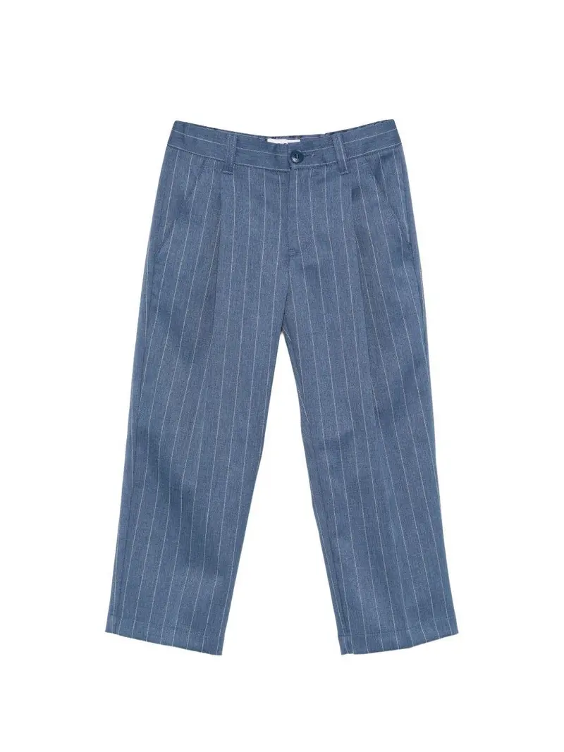 PANTALONE GESSATO BLU DONDUP