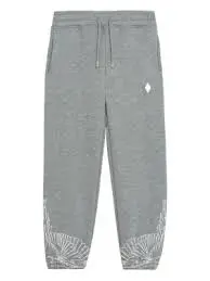 PANTALONE GRIGIO CON LOGO BINACO MARCELO BURLON