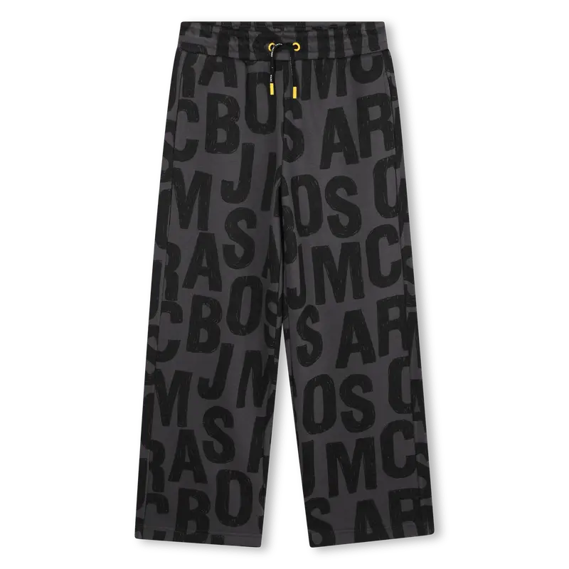 PANTALONE GRIGIO CON LOGO NERO MARC JACOBS