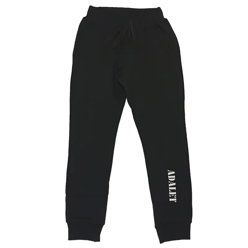 PANTALONE IN FELPA BAMBINO CON STAMPA ADALET SOTTO A CONTRASTO