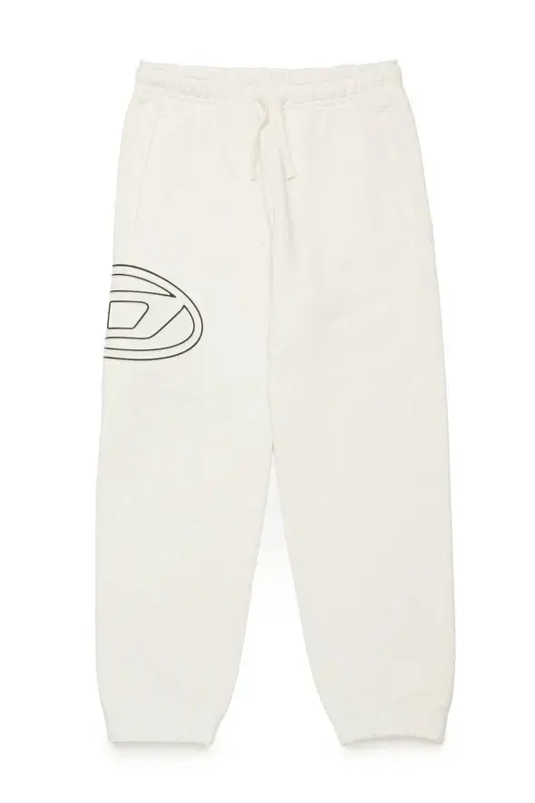 PANTALONE IN FELPA BIANCO DIESEL