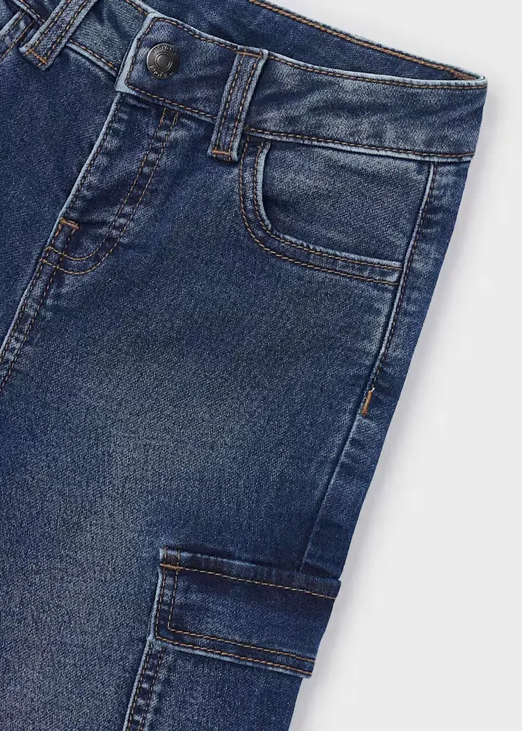 Pantalone jeans cargo Bambino Mayoral