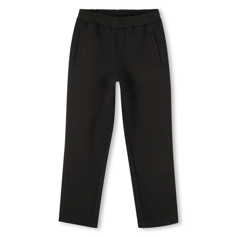 PANTALONE NERO CON BANDE LATERALI LOGATE KARL LAGERFELD