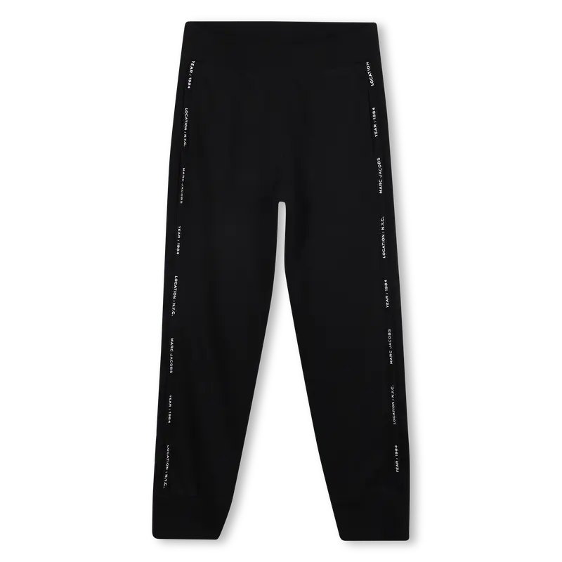 PANTALONE NERO CON BANDE LOGATE MARC JACOBS
