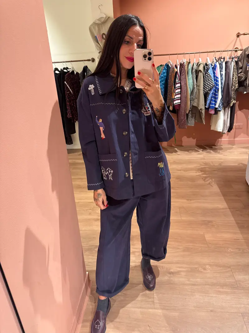 Pantalone Poppy blu