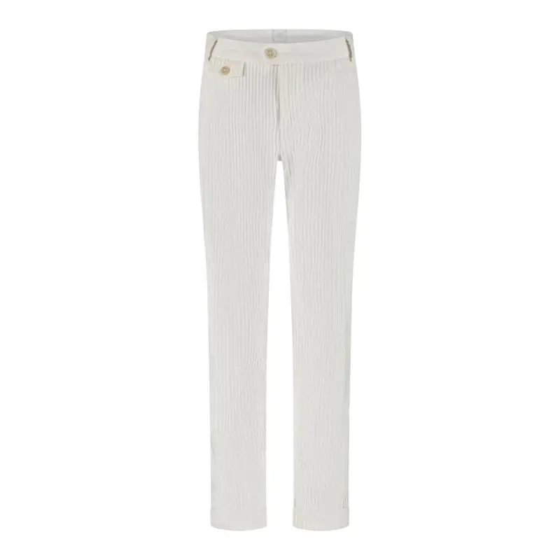 pantalone tinta unita in camoscio