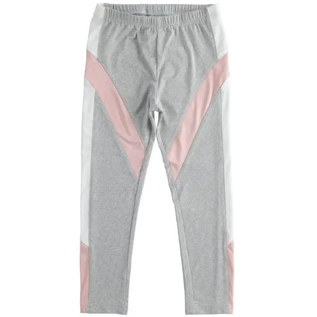 Pantalone tuta con inserti bicolore