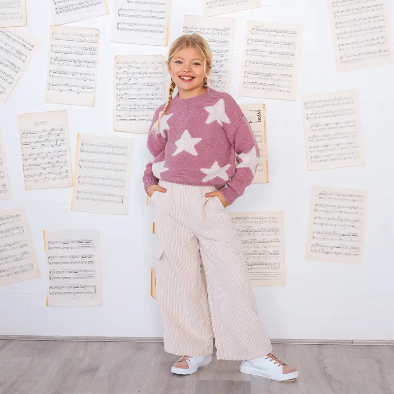 PANTALONE VELLUTO CON TASCONI