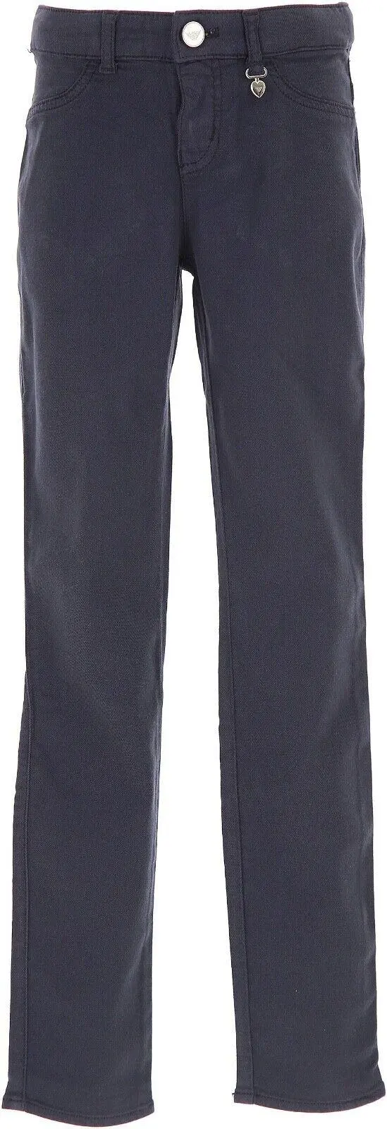 Pantaloni bambina blu in cotone