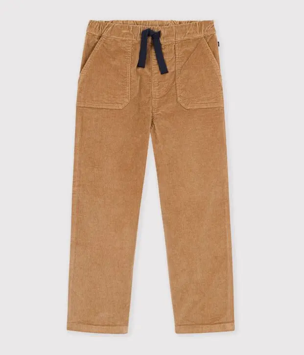 Pantaloni dritti in velluto Petit Bateau