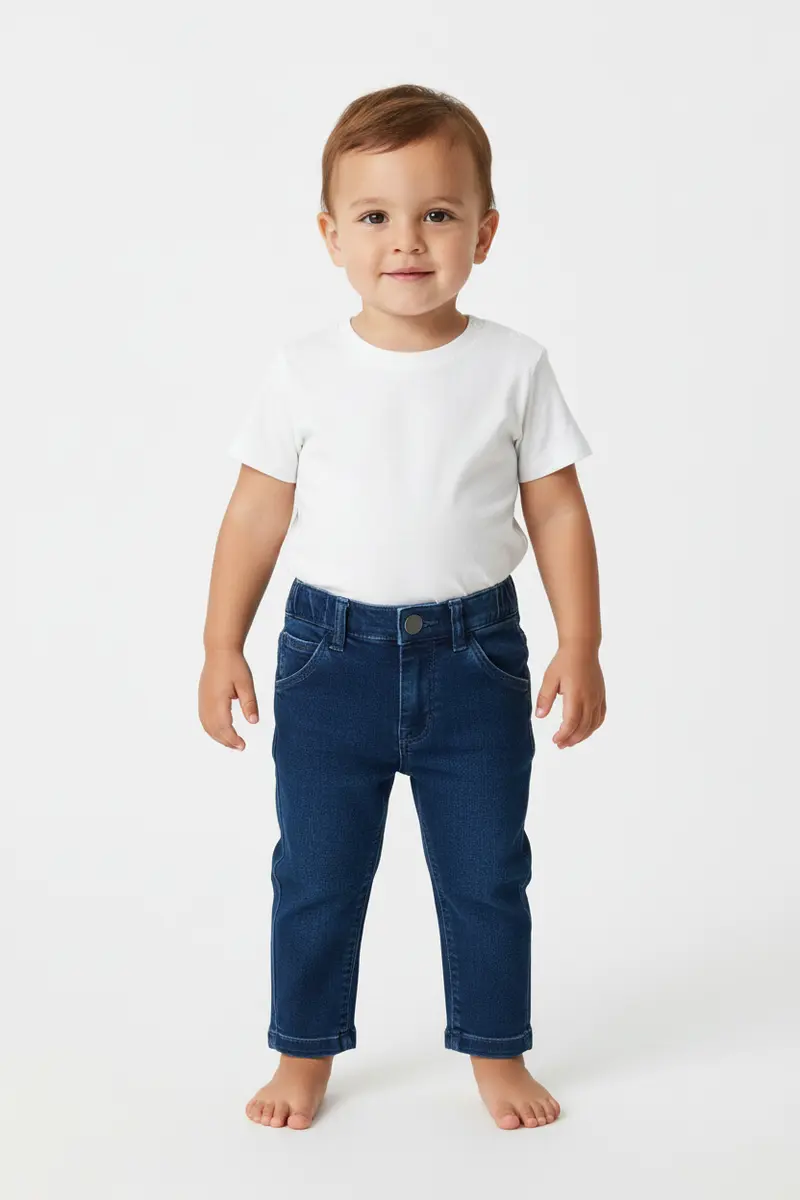 Pantaloni in denim neonato