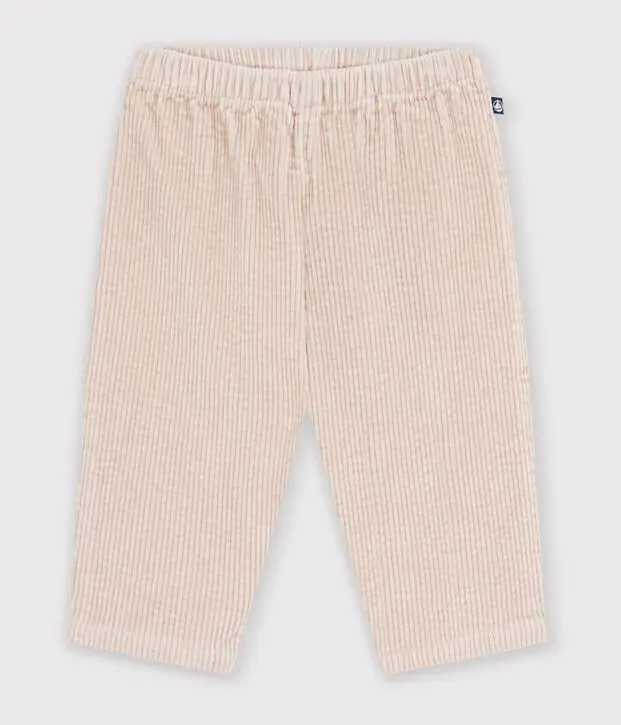 Pantaloni in velluto tinta unita Petit Bateau
