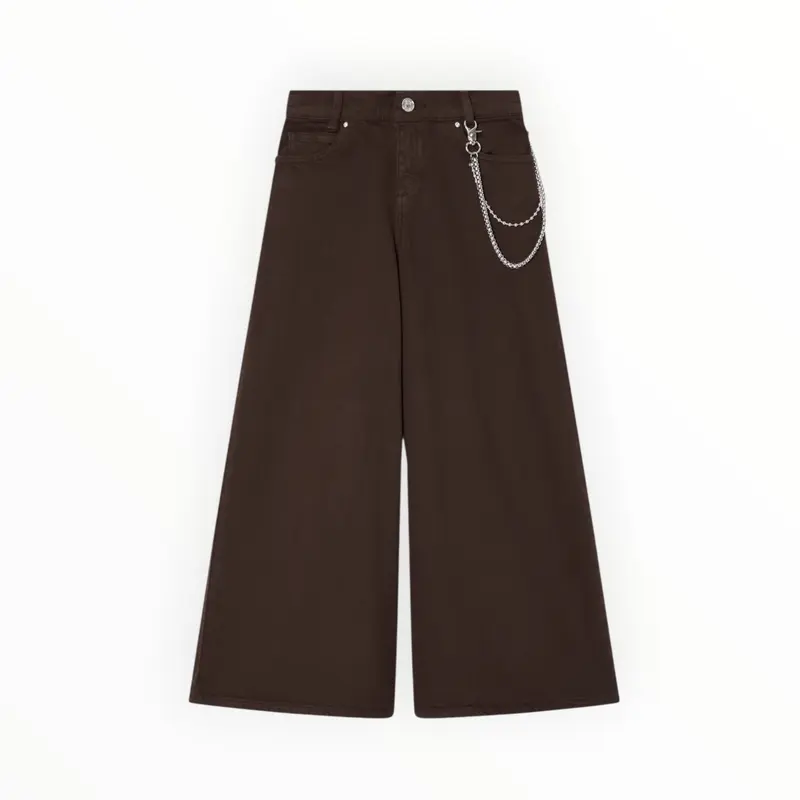 Pantaloni Liu Jo wide leg con catena