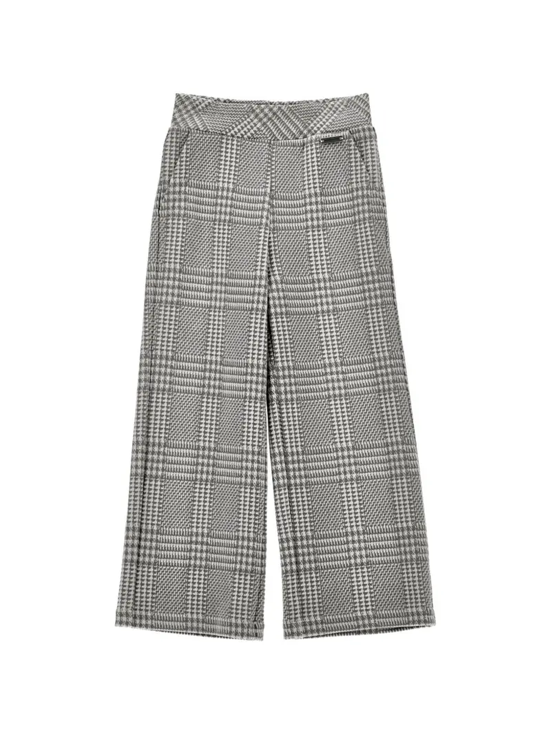 Pantaloni per bambina Monnalisa pied de poule