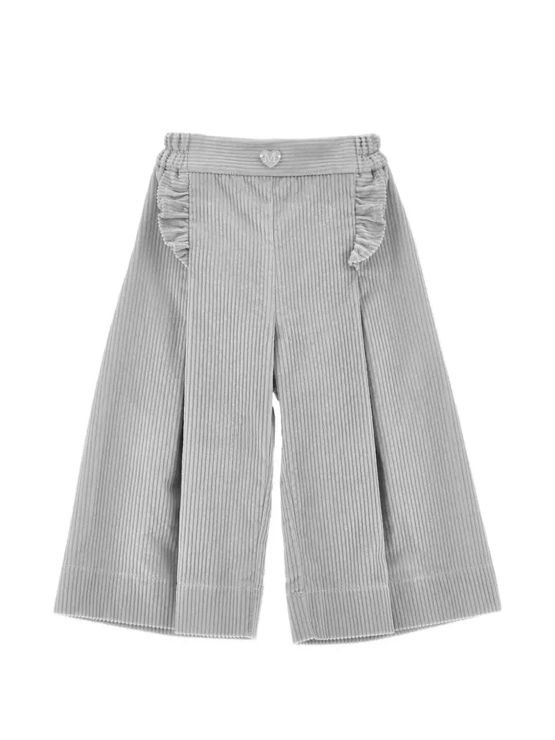 Pantaloni per neonata Monnalisa in velluto