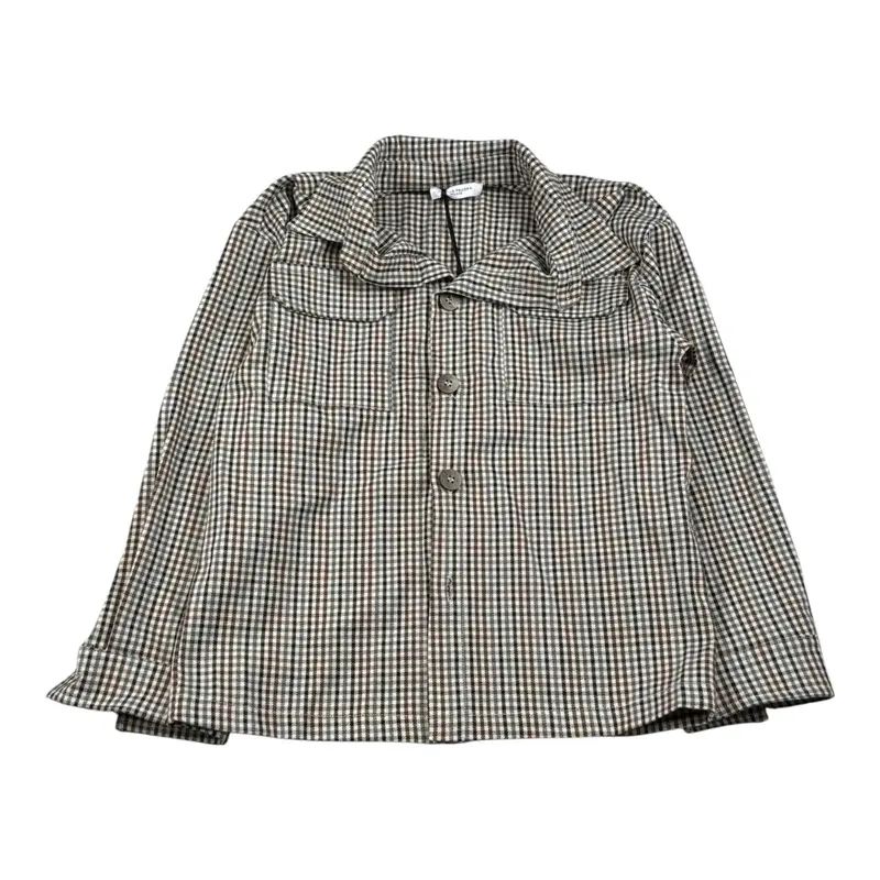 Paolo Pecora Camicia Manica Lunga Stampa Fantasia Beige per Bambino