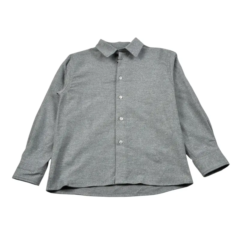 Paolo Pecora Camicia Manica Lunga tinta unita Grigio per Bambino