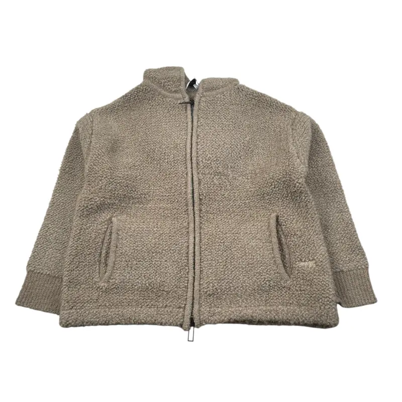 Paolo Pecora Giubbino Teddy tinta unita con Cappuccio Beige per Bambino
