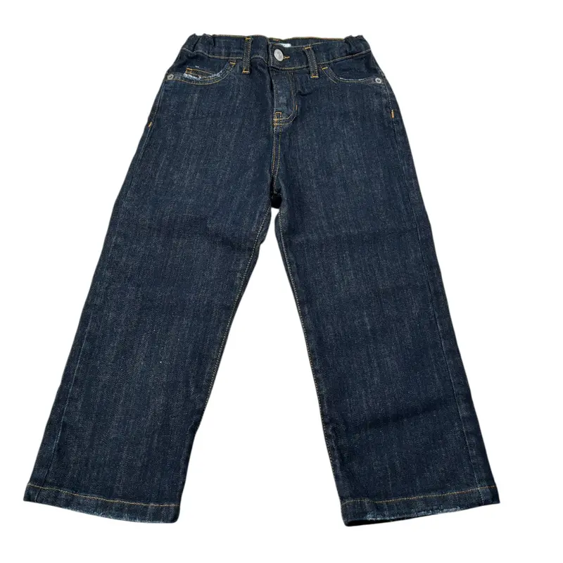Paolo Pecora Jeans tinta unita con Girovita Regolabile Blu per Bambino