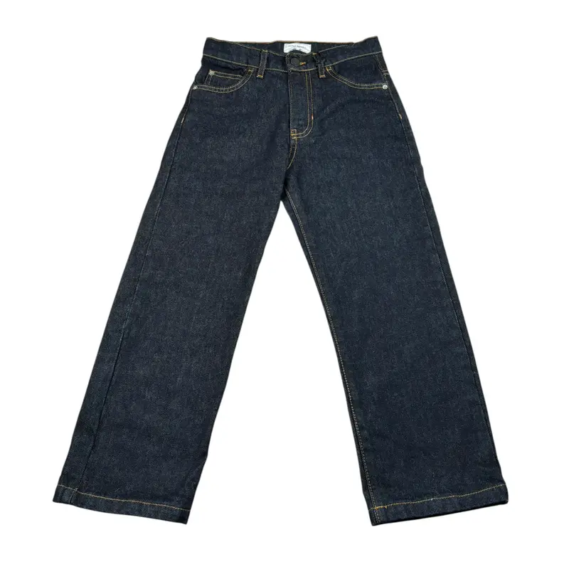 Paolo Pecora Jeans tinta unita con Girovita Regolabile Blu per Bambino