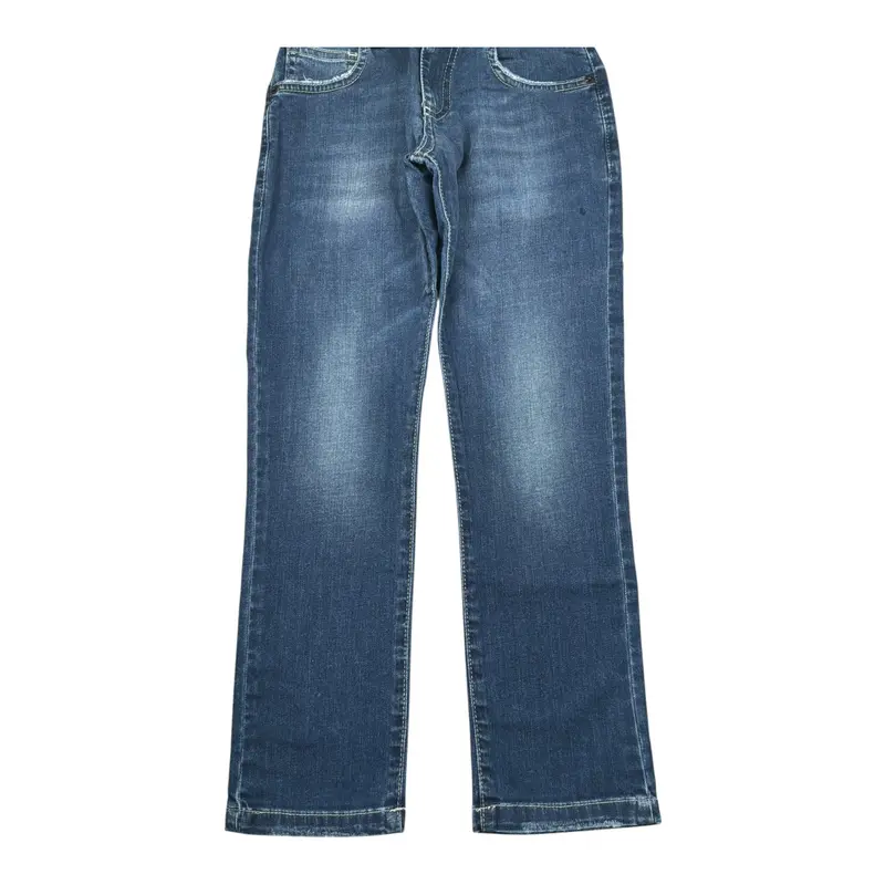 Paolo Pecora Jeans tinta unita con Girovita Regolabile Blu per Bambino