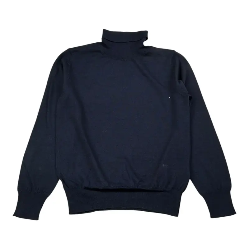 Paolo Pecora Maglia Collo Alto tinta unita Blu per Bambino