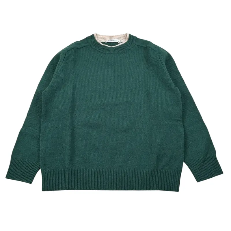 Paolo Pecora Maglia Girocollo tinta unita Verde per Bambino