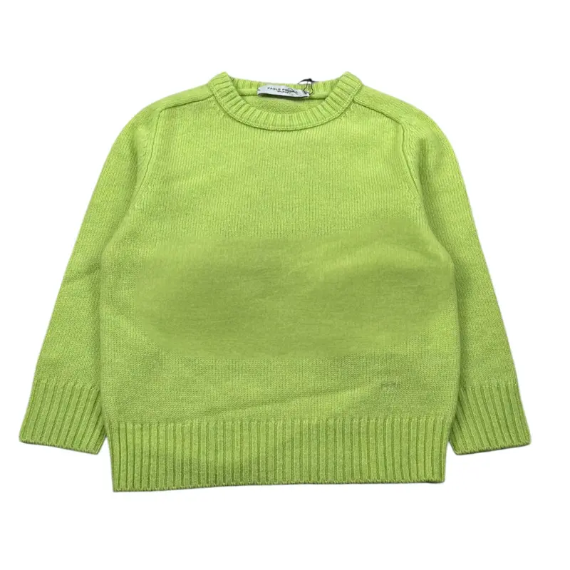 Paolo Pecora Maglia Girocollo tinta unita Verde per Neonato